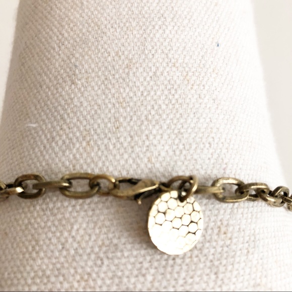 NWOT MARLYN SCHIFF Boho Tiny Chain Link Long Necklace with Black Leather Tassel - Picture 11 of 16